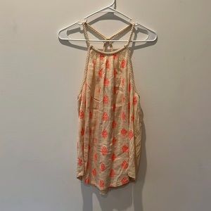 Luck Brand Braided Halter top